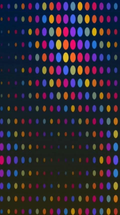 Colorful LED Dot Grid Motion Background with Dynamic Perspective Stock Footage 342913276