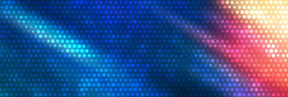 Colorful LED Dot Matrix Light Background イラスト素材