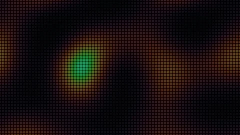 Colorful LED dot matrix screen with shifting abstract light gradients Stock Footage 337926077
