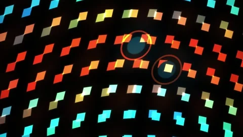 Colorful LED lights on black background. Stock Footage 336226971