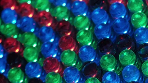 Colorful LED Lights Close-Up Stock Footage 296109344