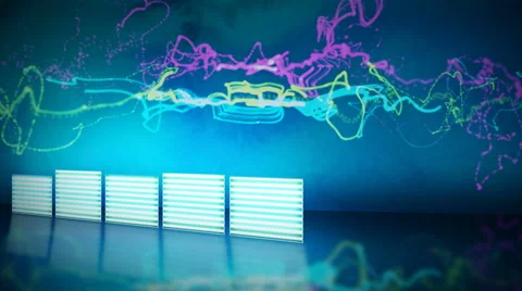 Colorful LED Meter Stock Footage 50620242