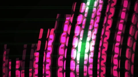 Colorful LED screen display with pink and green lights. Stock Footage 336226962