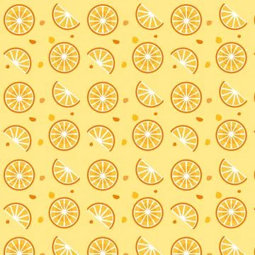 Colorful Lemon Pattern Stock Illustration