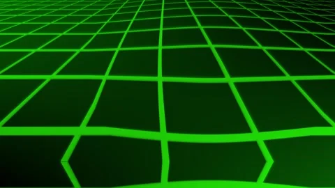 Colorful lens distortion grid technology background with dynamic motion Видео 335313408