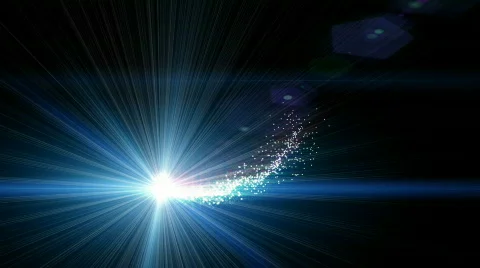 Colorful lens flare Stock Footage