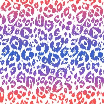 Colorful leopard skin Stock Illustration