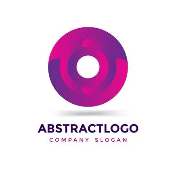 Colorful Letter O logo vector. Unique bold rounded O font Icon template. Stock Illustration