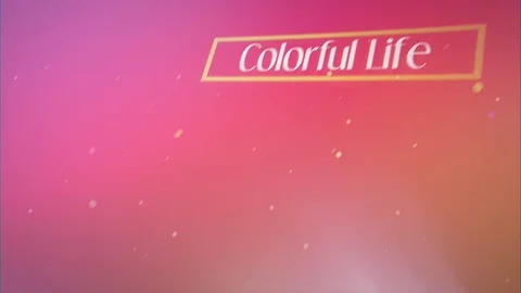 Colorful Life 스톡 After Effects