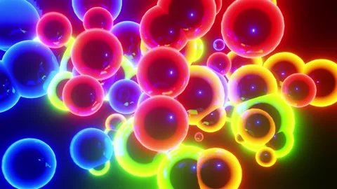 Colorful light background, colorful bubbles background Stock Footage 219928974