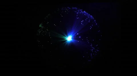 Colorful Light Ball in Night Stock Footage 67876688