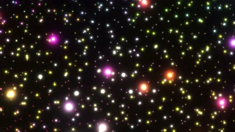 Colorful Light Ball Slow Float Abstract Graphic Effects Backgrounds Stock Footage 166623133