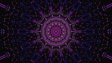 Colorful light beams breaks through piece of glass. Creative psychedelic Stock Footage 120132981