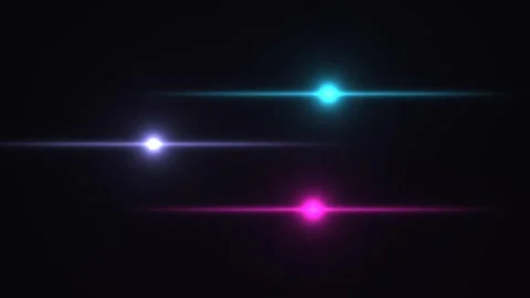 Colorful light beams creating dynamic visual effects in Stock Footage 338331687