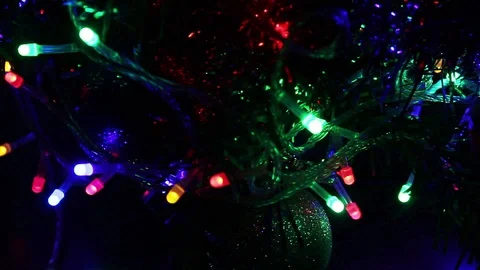 Colorful Light Bulbs Stock Footage 87496973