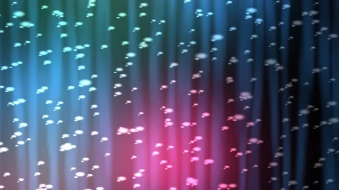 Colorful light effects with floating particles in a dark Stock Footage 340207529