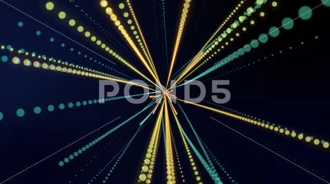 Colorful light energy power simulation moving freely in space background, fut Stock Illustration