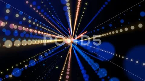 Colorful light energy power simulation moving freely in space background, fut Stock Illustration