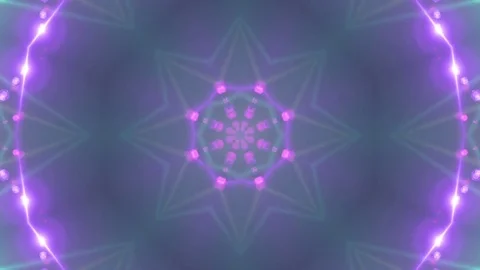 Colorful Light Kaleidoscope. Seamless Loop Stock Footage 75372238