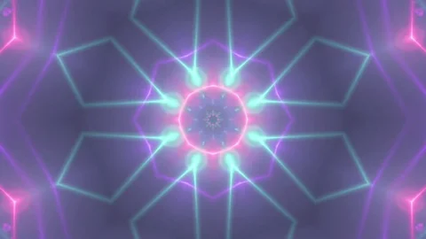 Colorful Light Kaleidoscope. Seamless Loop Stock Footage 75378057