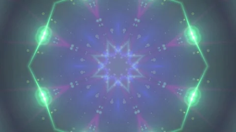 Colorful Light Kaleidoscope. Seamless Loop Stock Footage 75378811