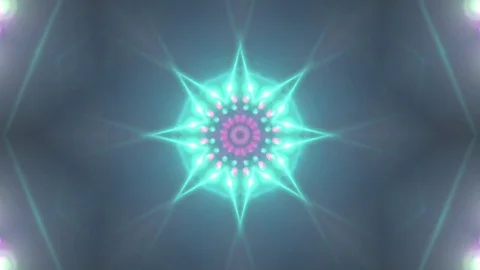 Colorful Light Kaleidoscope. Seamless Loop Stock Footage 75383740