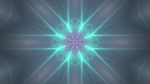 Colorful Light Kaleidoscope. Seamless Loop Stock Footage 75384236