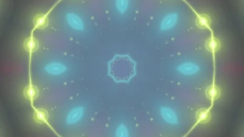 Colorful Light Kaleidoscope. Seamless Loop Stock Footage 75388724