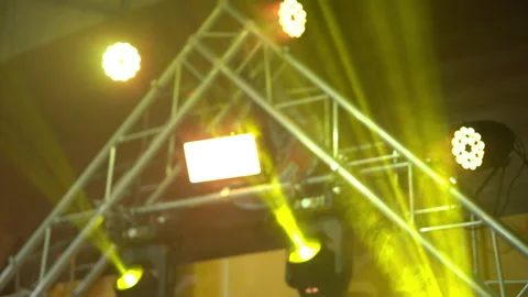 Colorful light led in scene stadium concert Stock Footage 152886845