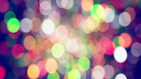 Colorful light particles bokeh looping 3D animation Stock Footage 167260405