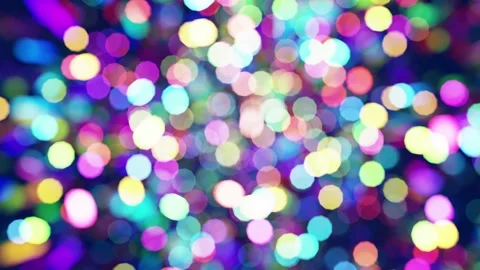 Colorful light particles bokeh rendered in UHD as looping motion background Stock Footage 167219744