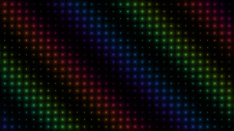 Colorful light pattern on dark background with dots and Stock Footage 338389096