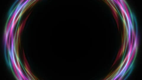 Colorful light pattern on a dark background for design Stock Footage 339457646