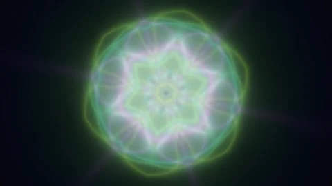 Colorful light pattern with geometric shapes and soft glow Stock Footage 340358994
