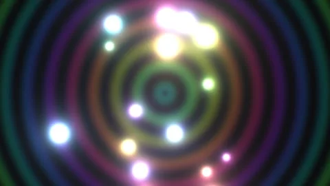 Colorful light patterns create a dynamic visual display in Stock Footage 338035222