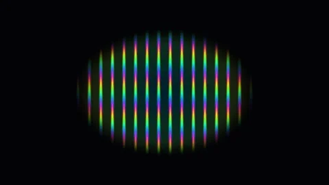 Colorful light patterns create visual effects in dark Stock Footage 338280484