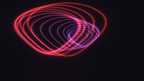 Colorful light patterns dance in dark space during light Stock Footage 339301884