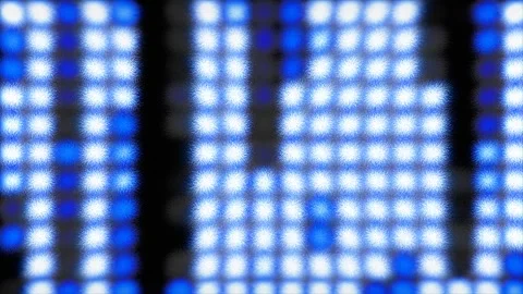 Colorful light patterns flash and dance across the venue Stock Footage 309855360