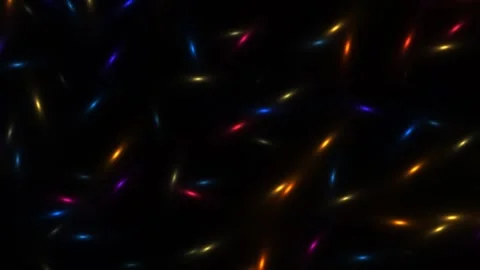 Colorful light patterns move across a dark background Stock Footage 338035504