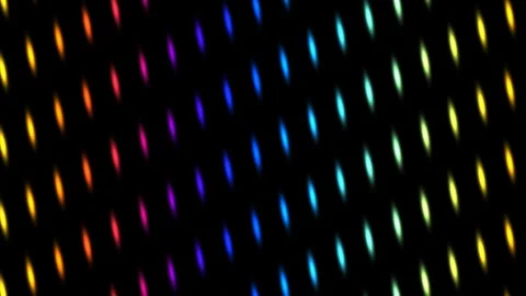 Colorful light patterns moving against a dark background Stock Footage 338227993