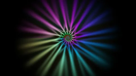Colorful light patterns swirl in a dark background Stock Footage 339867010