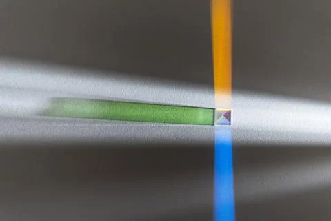 Colorful light prisms reflection.Colorful light prisms Effect 库存插图