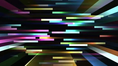 Colorful light rays and pixels Stock Illustration