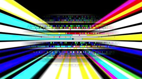 Colorful light rays and pixels Stock Photos