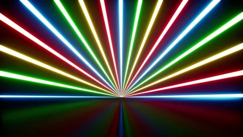 Colorful light rays floor background VJ Loop Stock Footage 222839109