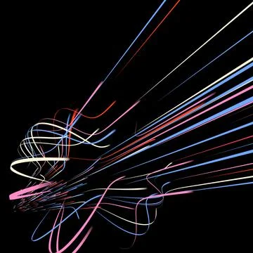 Colorful Light Rays Stock Illustration