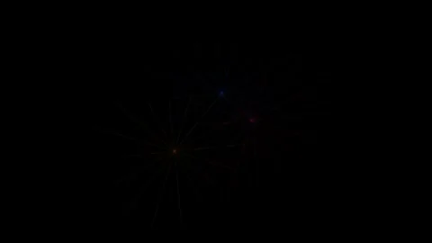 Colorful light rays spreading on black background overlay 4K Stock Footage 336485000