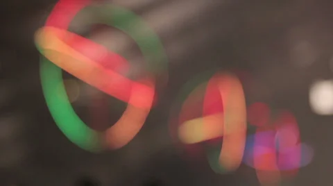Colorful Light structures - Out of focus Stock Footage 34136641
