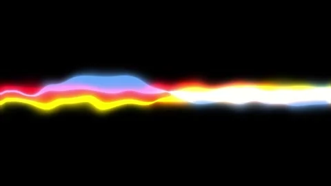 Colorful light trail on black background. 스톡 동영상 331609971