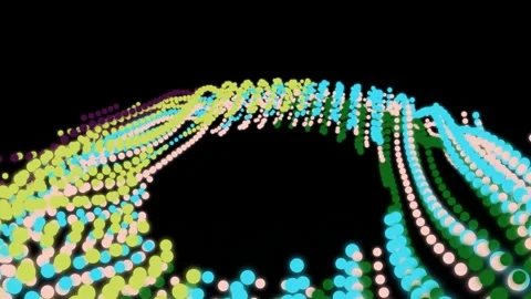 Colorful Light Trails in Circular Motion. Stock Footage 329500438